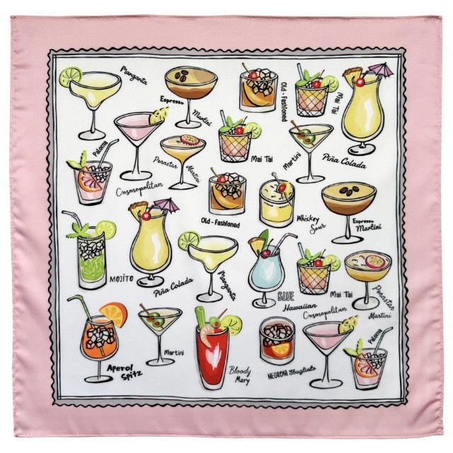 Cocktails Pink scarf