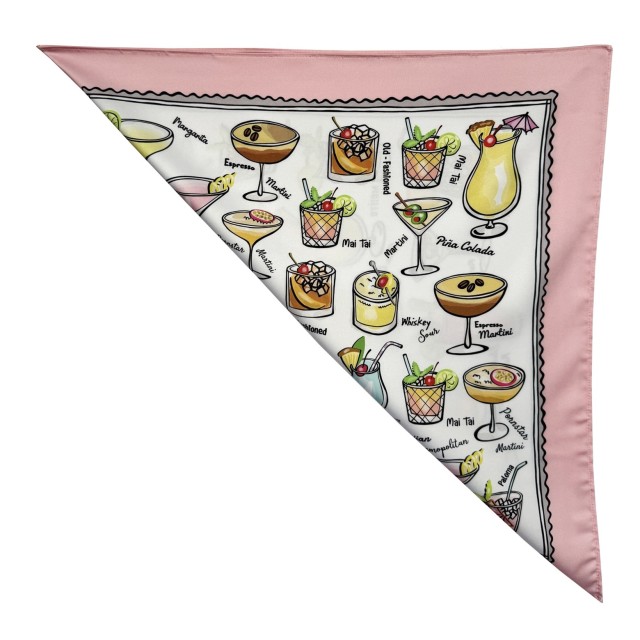 Cocktails Pink scarf