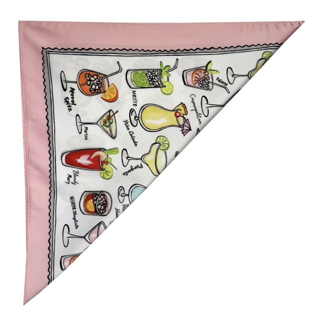 Cocktails Pink scarf