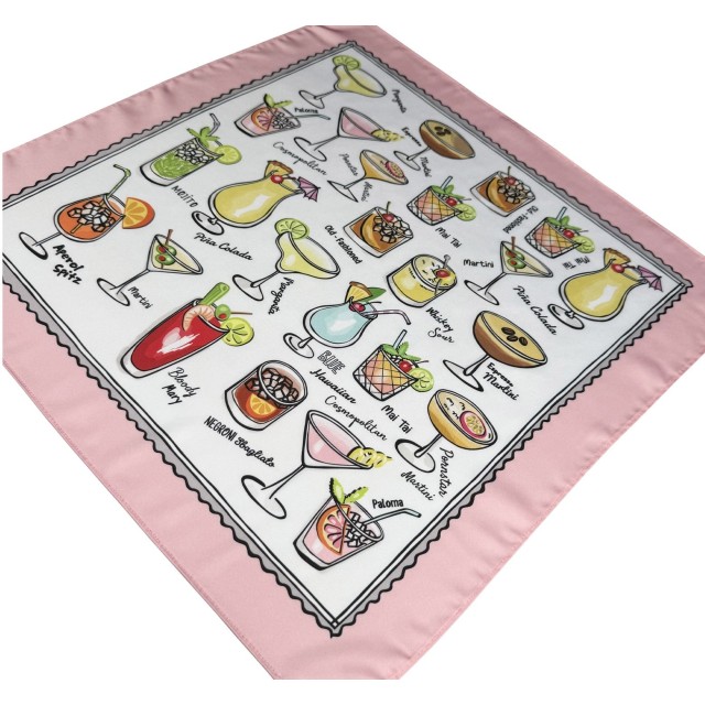 Cocktails Pink scarf