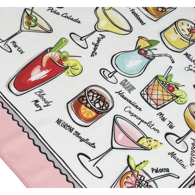 Cocktails Pink scarf