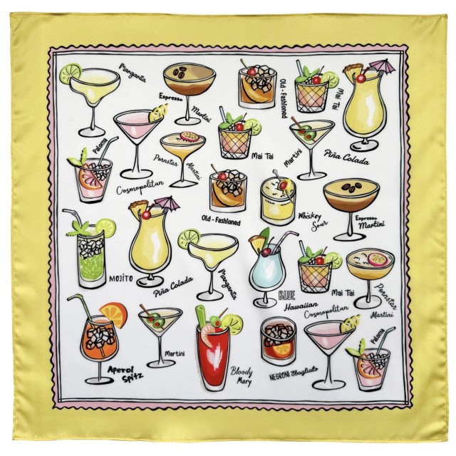 Cocktails yellow scarf