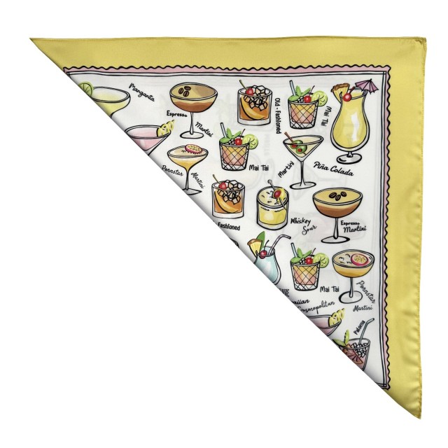 Cocktails yellow scarf