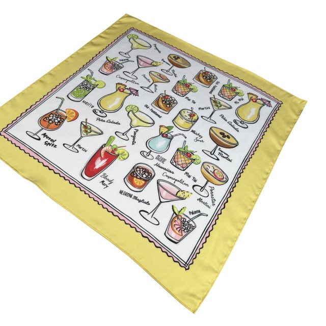 Cocktails yellow scarf