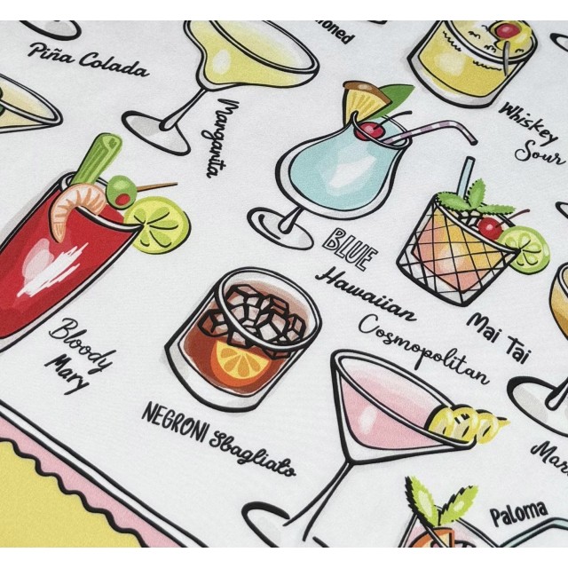 Cocktails yellow scarf