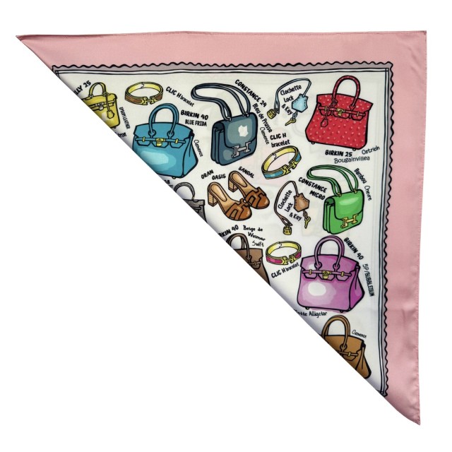 Kelly or Birkin? /pink scarf