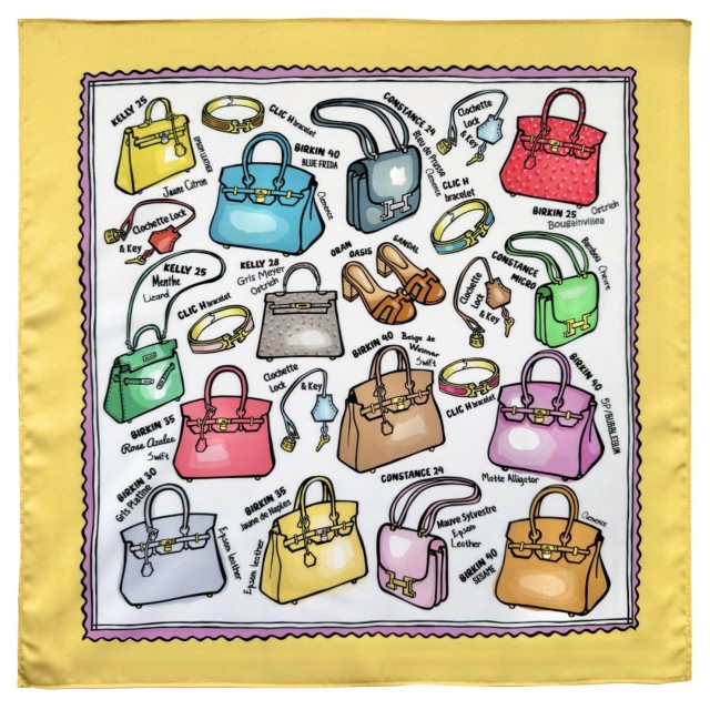 Kelly or Birkin? /yellow scarf