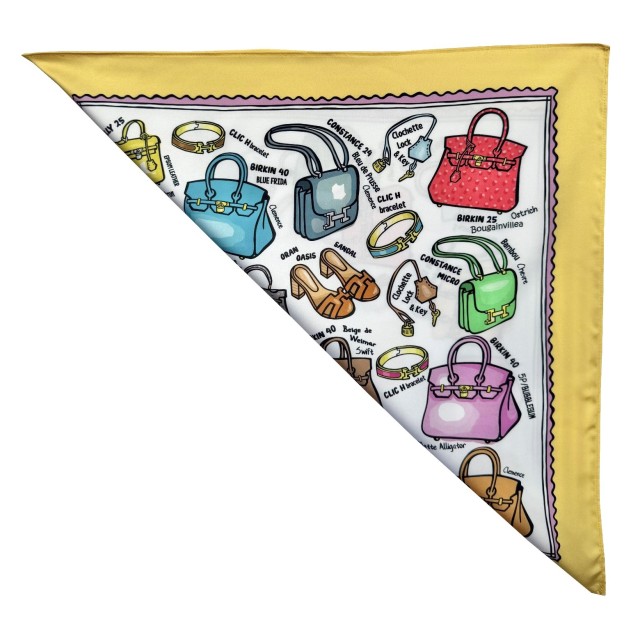 Kelly or Birkin? /yellow scarf