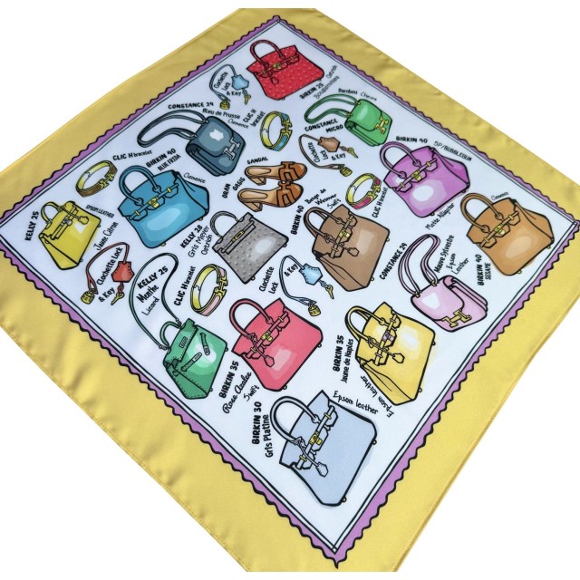 Kelly or Birkin? /yellow scarf