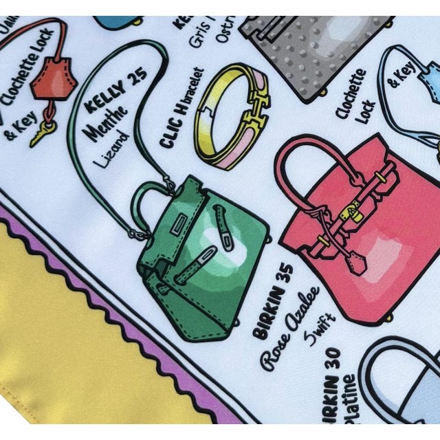 Kelly or Birkin? /yellow scarf