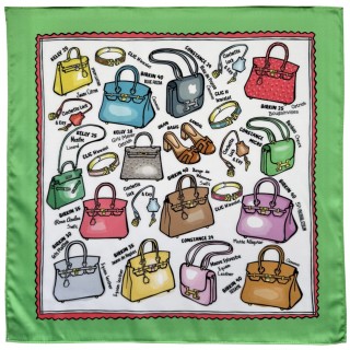 Kelly or Birkin? /green scarf