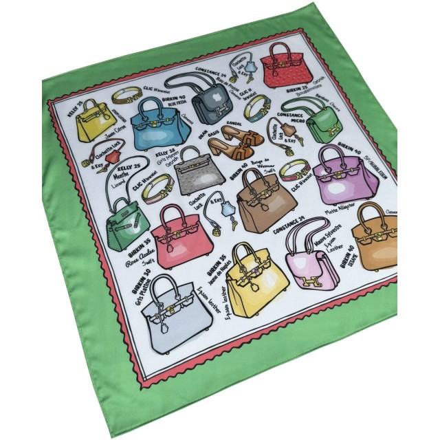 Kelly or Birkin? /green scarf