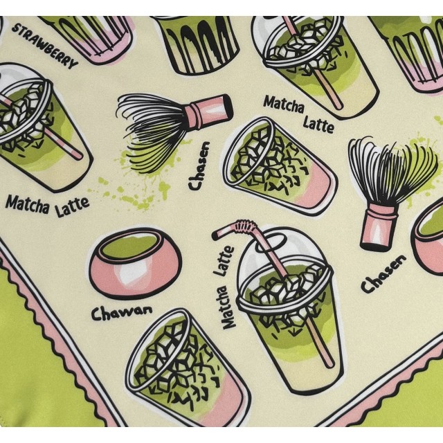 Matcha Latte /green scarf