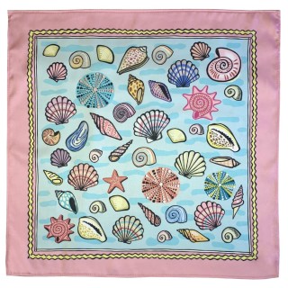 Pastel Shells Scarf (pink)