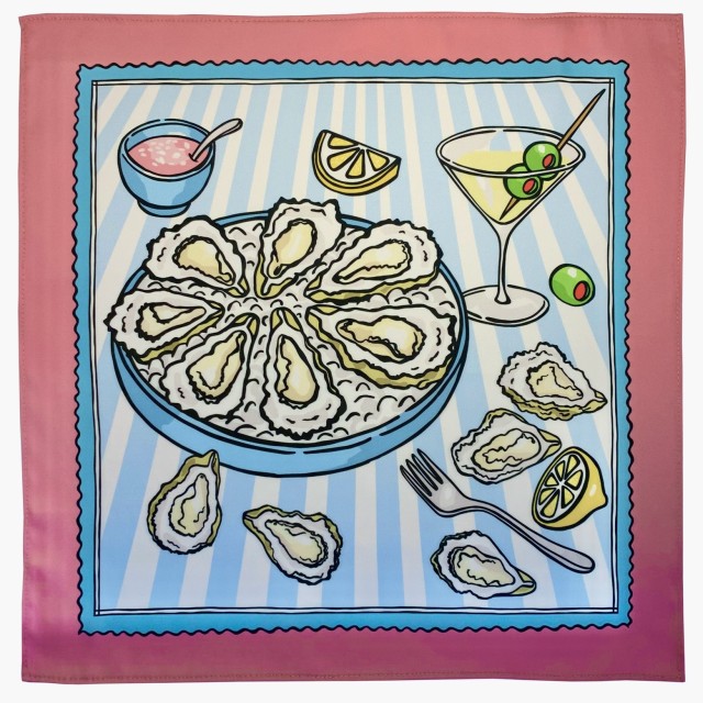Oysters on ice Scarf