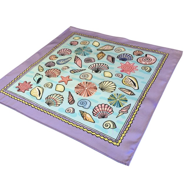 Pastel Shells Scarf (purple)