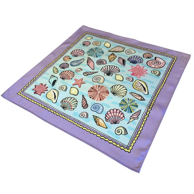Pastel Shells Scarf (purple)
