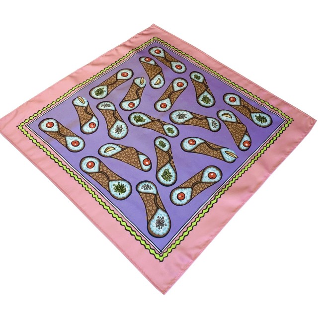 Sicilian Cannoli Scarf (purple)