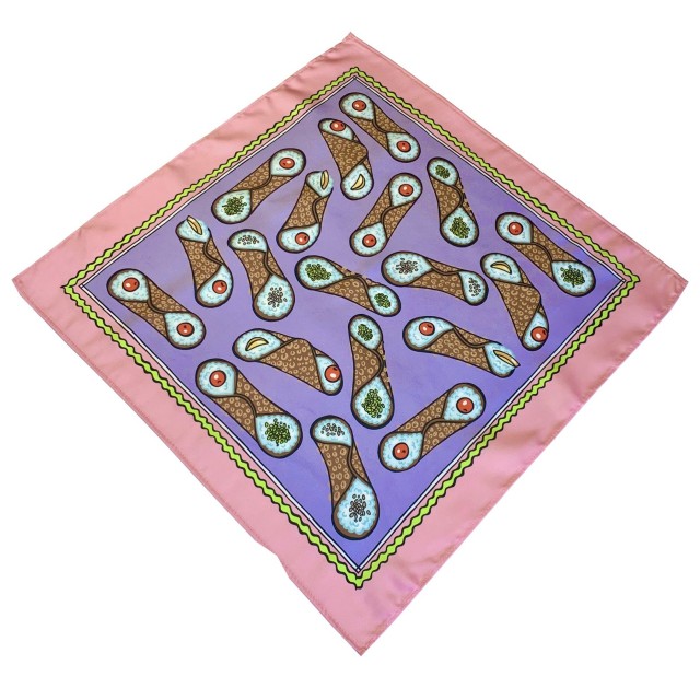 Sicilian Cannoli Scarf (purple)