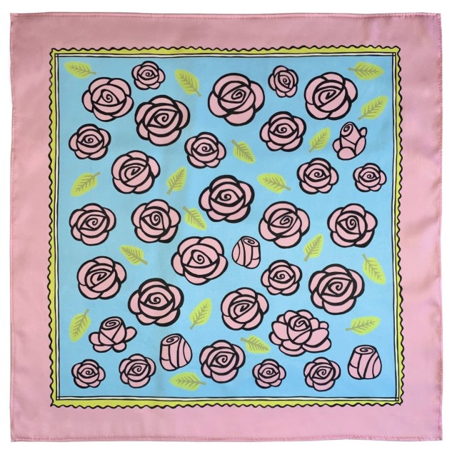 Pink Roses Scarf