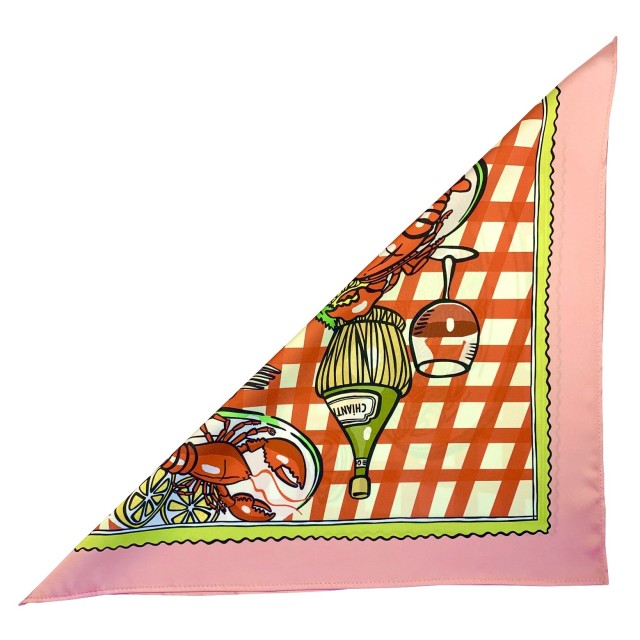 Lobster Pasta Scarf (pink)