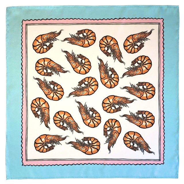 Shrimp Scarf (white)