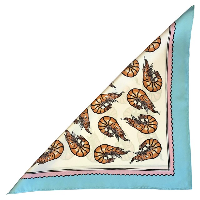 Shrimp Scarf (white)
