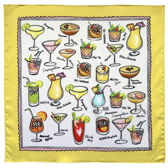 Cocktails yellow scarf