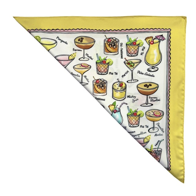 Cocktails yellow scarf