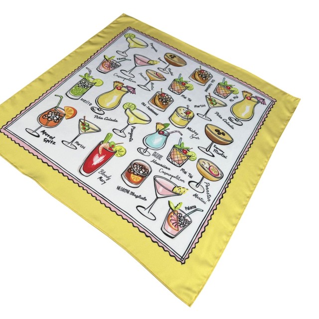 Cocktails yellow scarf
