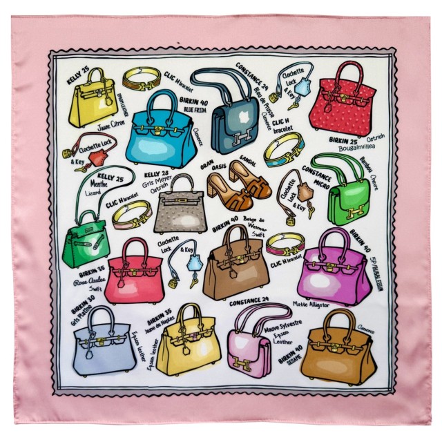 Kelly or Birkin? /pink scarf
