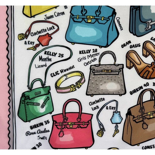 Kelly or Birkin? /pink scarf