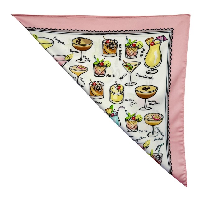 Cocktails Pink scarf