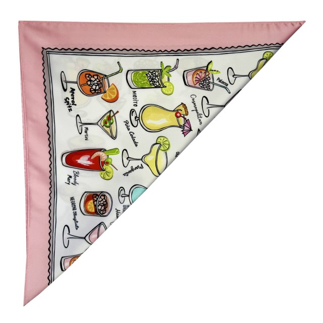Cocktails Pink scarf