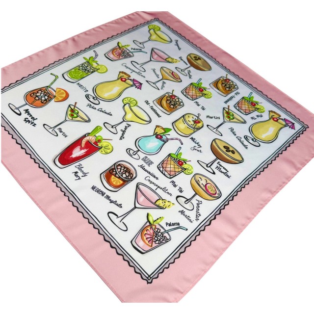 Cocktails Pink scarf