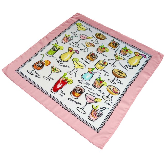 Cocktails Pink scarf
