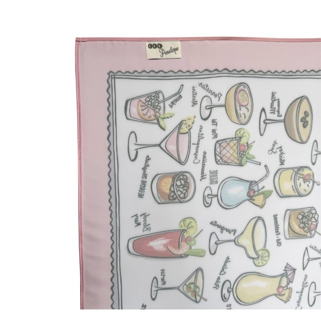 Cocktails Pink scarf