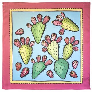 Cactus Fig Scarf (Blue)