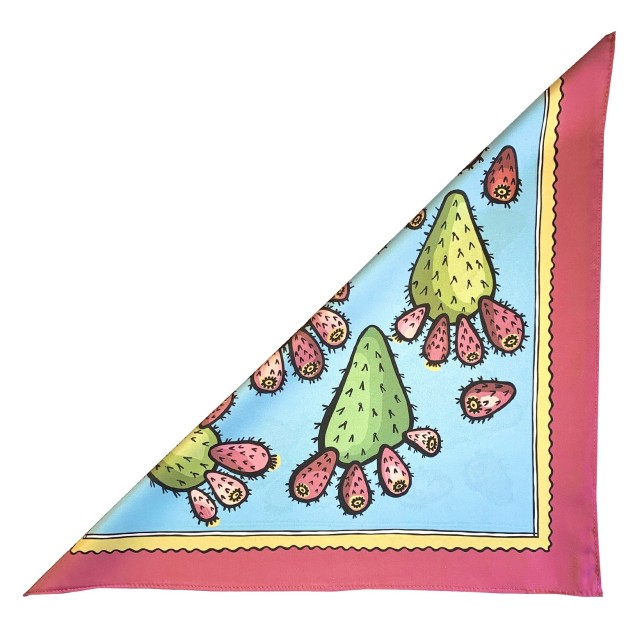 Cactus Fig Scarf (Blue)