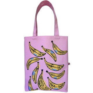 Banana textile tote bag