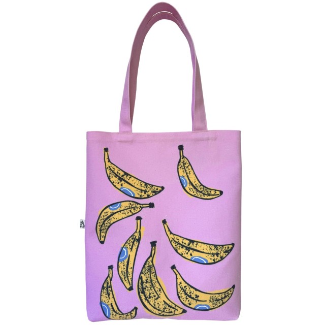 Banana textile tote bag