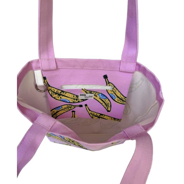 Banana textile tote bag
