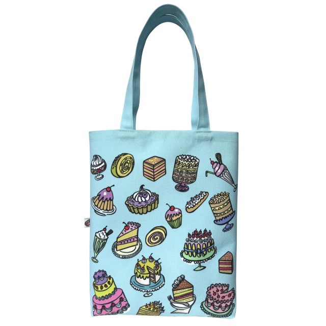 Cakes textile tote bag