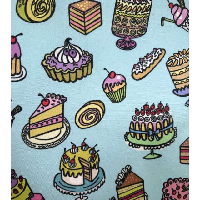 Cakes textile tote bag
