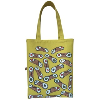 Cannoli / green textile...