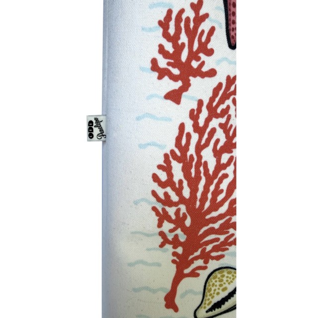 Coral textile tote bag