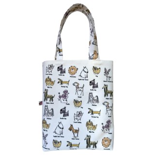Doggos textile tote bag