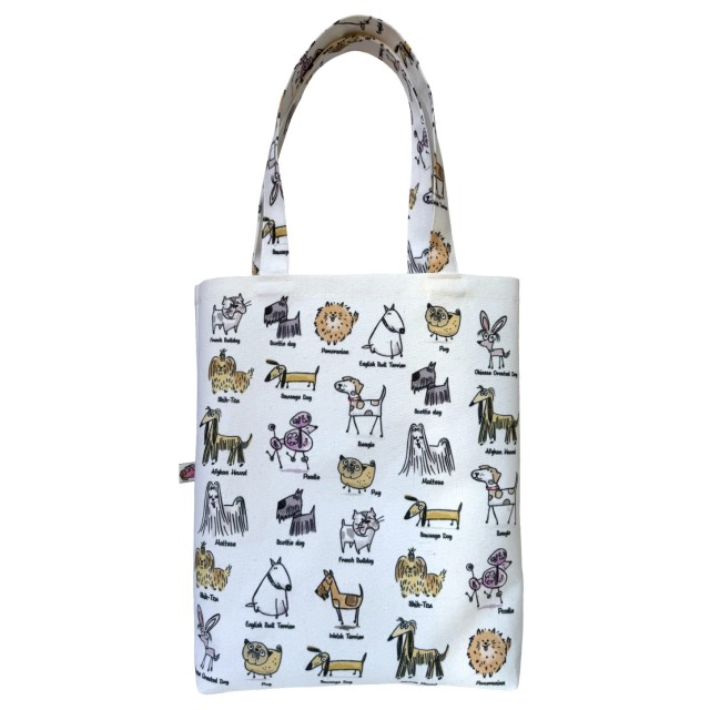 Doggos textile tote bag
