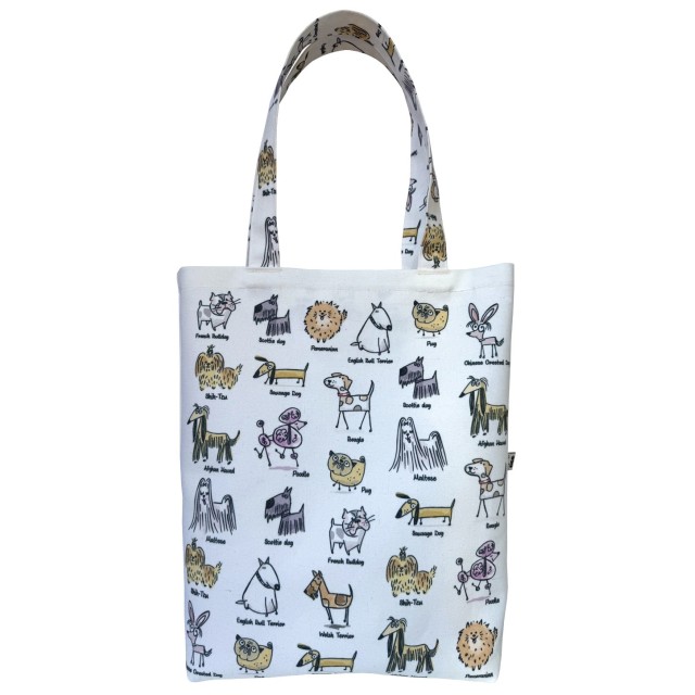 Doggos textile tote bag