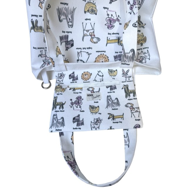 Doggos textile tote bag